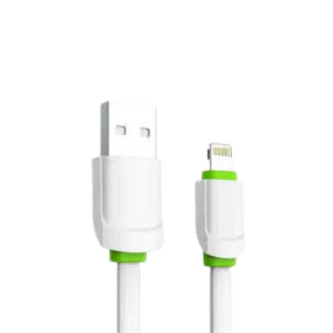 Cabo de Carregador USB para Lightning 20W Fio Branco, 1 metro - Kaidi KD39A - Imagem 2