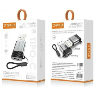 Adaptador Conector OTG USB Para Tipo C - A'Gold Pro CBA24