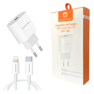 Carregador Turbo 30W + Cabo Tipo C Pra Lightning – H’MASTON