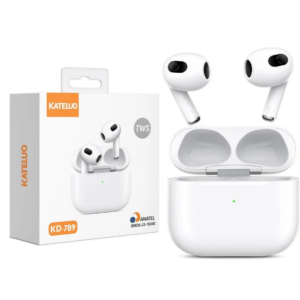 Fone de Ouvido Bluetooth V5.3 sem Adaptador de Silicone Auricular, com Microfone - KAIDI