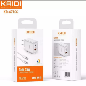 Carregador Turbo TipoC 35W -KAIDI KD-671CC